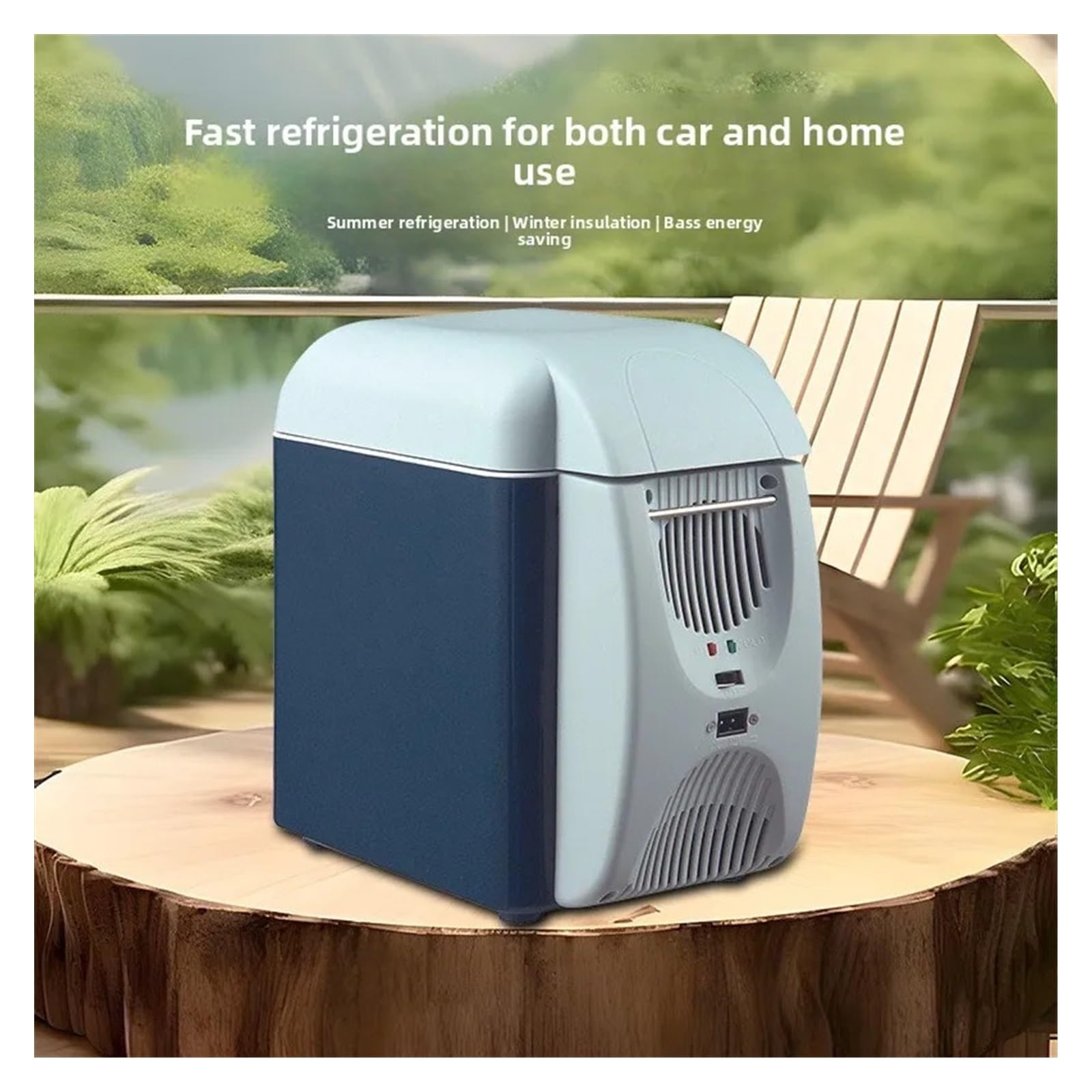 Refrigerador portátil semiconductor de 7,5 l for Coche, con función de frío y Calor, Multiusos, Mini refrigerador de 36 W y 12 V.