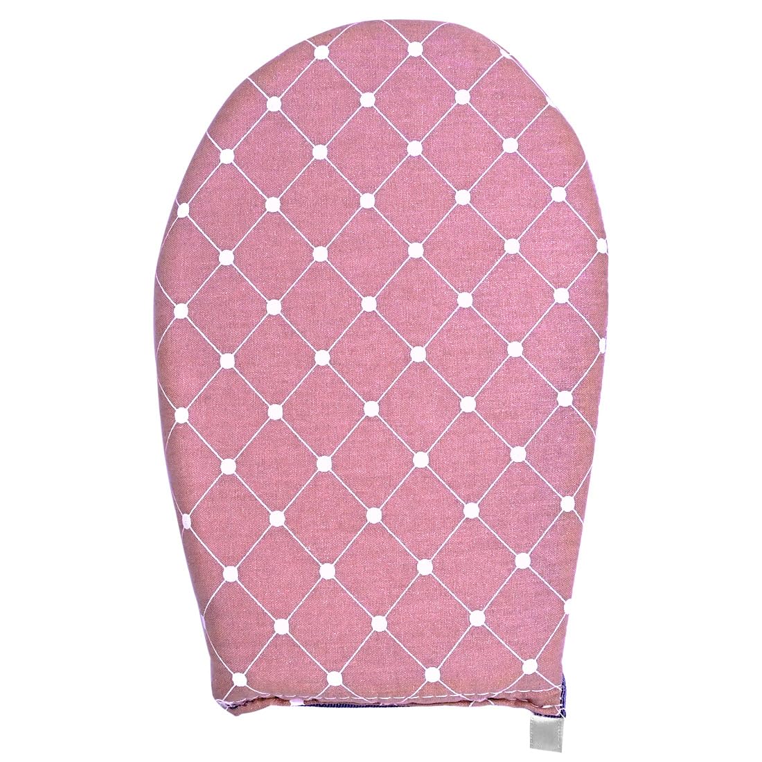 LICQIC Garment Steamer Ironing Gloves with Finger Loop, Steamer Mitt Handheld Ironing Board for Clothes Steamer Anti Steam Glove, Pink