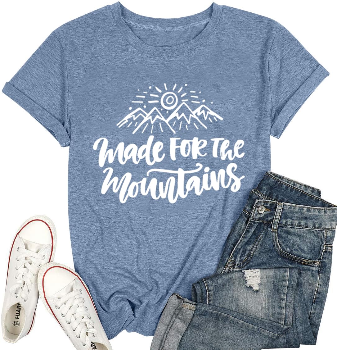 Women Hiking Camping Outdoor Tank Top Summer Mountain Nature Funny Graphic Print Round Neck Workout Athletic Sleeveless Tops