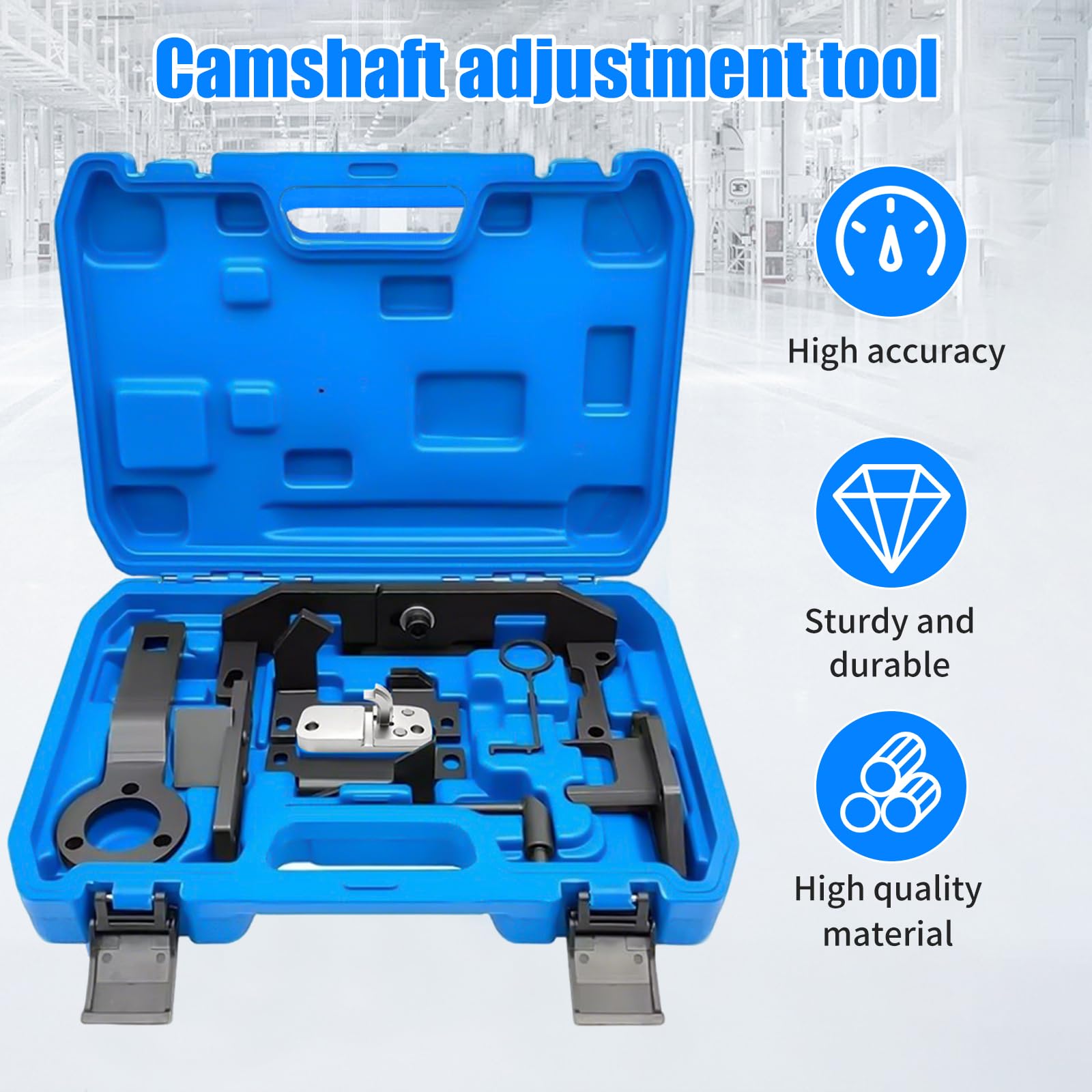Kit Attrezzi Fasatura Motore 1.0 1.2 VTi/PureTech, Utensili Cinghia Distribuzione Compatibili con Citroën Peugeot Opel, Bloccaggio Albero a Camme, OEM 0109-2A 2B 2C 2D G-0109-2E (B)