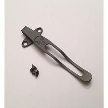 Bead Blasted Gray Titanium Pocket Clip For Benchmade 3300 Infidel 3350 Mini-Infidel OTF