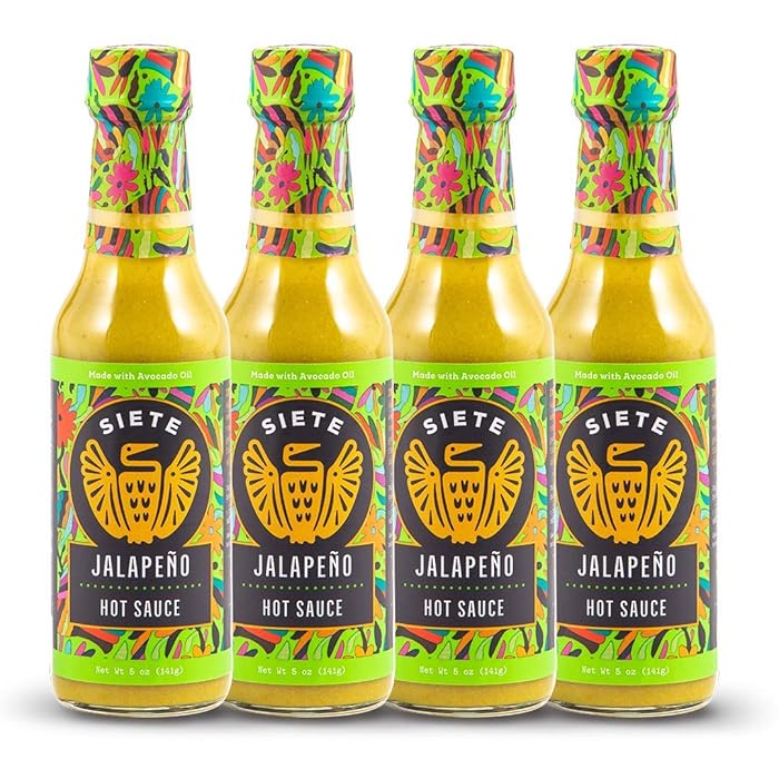 Buy Siete Jalapeño Hot Sauce, 4Pack, 5 oz Bottles Whole30 Approved