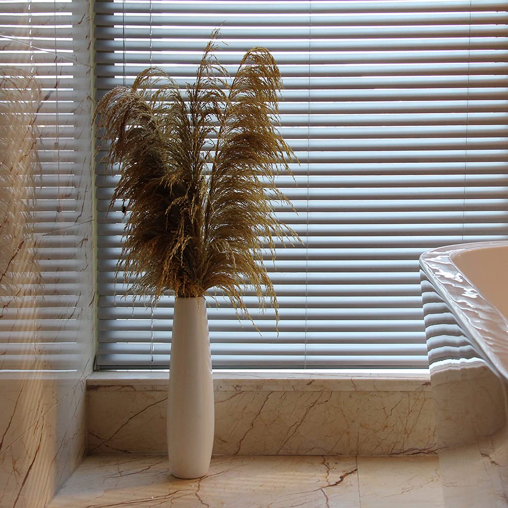 Pampas Grass Decor Tall,Pampas Grandes Florales esponjosas,Flores de Plumas largas para arreglo de Boda Boho Sala de Estar (4 Piezas 43"/110cm, Oro)
