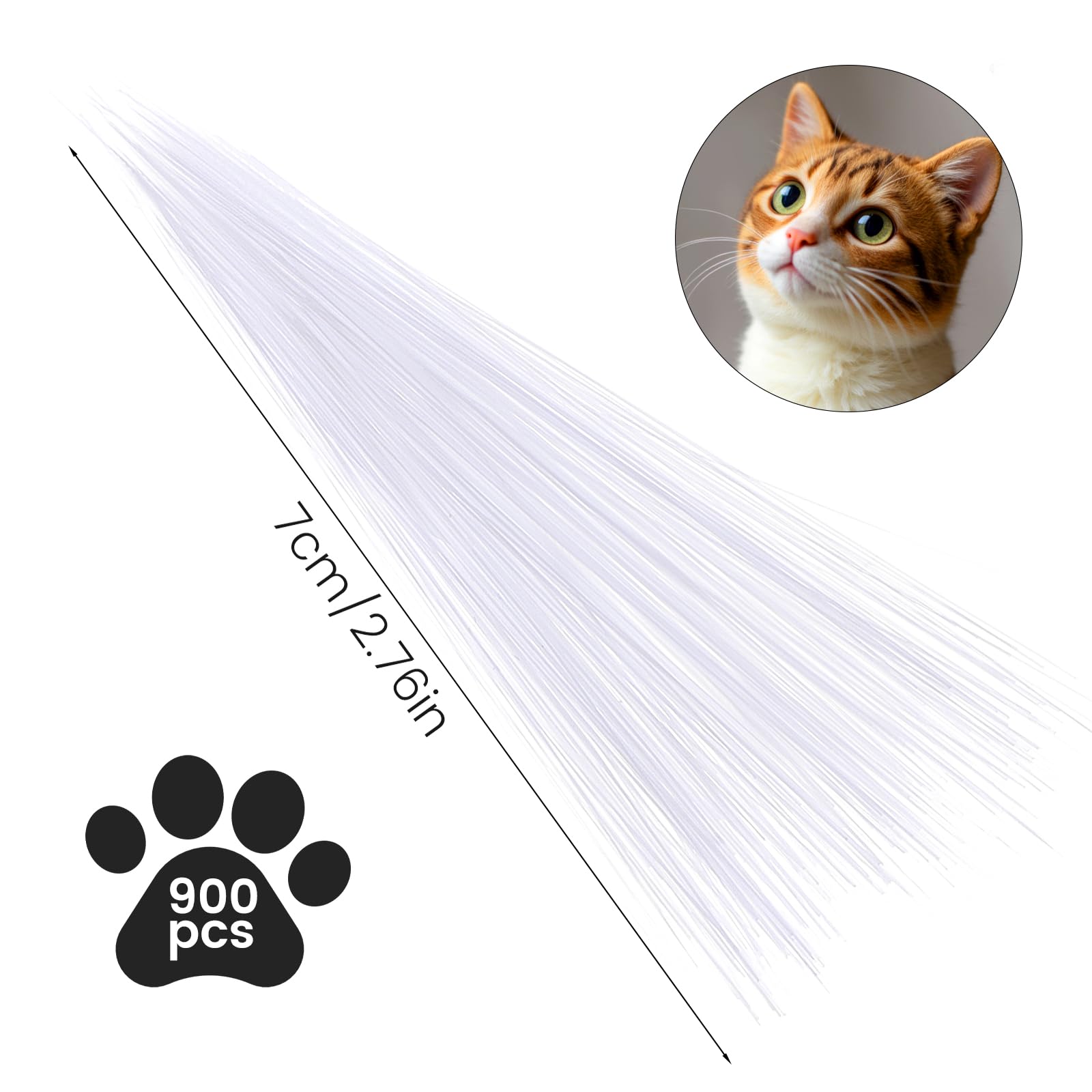 900PCS Craft Animal Whiskers Simulated - Image 2