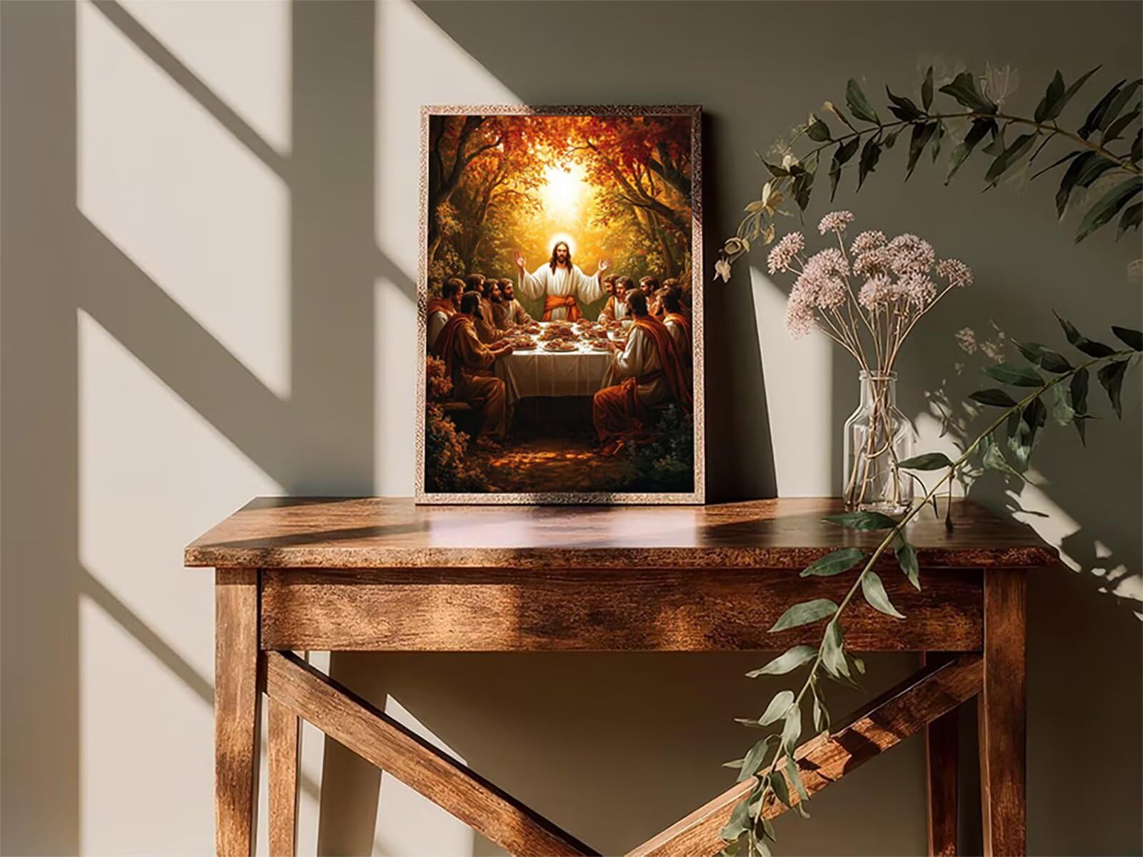 Ostatnia Wieczerza Malowanie według liczb Dorosłych, Malowanie według numerówlas, DIY DIY Dorosły, Paint by Numbers Adult z pędzlami i farbą akrylową, oryginalne prezenty dla kobiet 100x135cm 4-3788