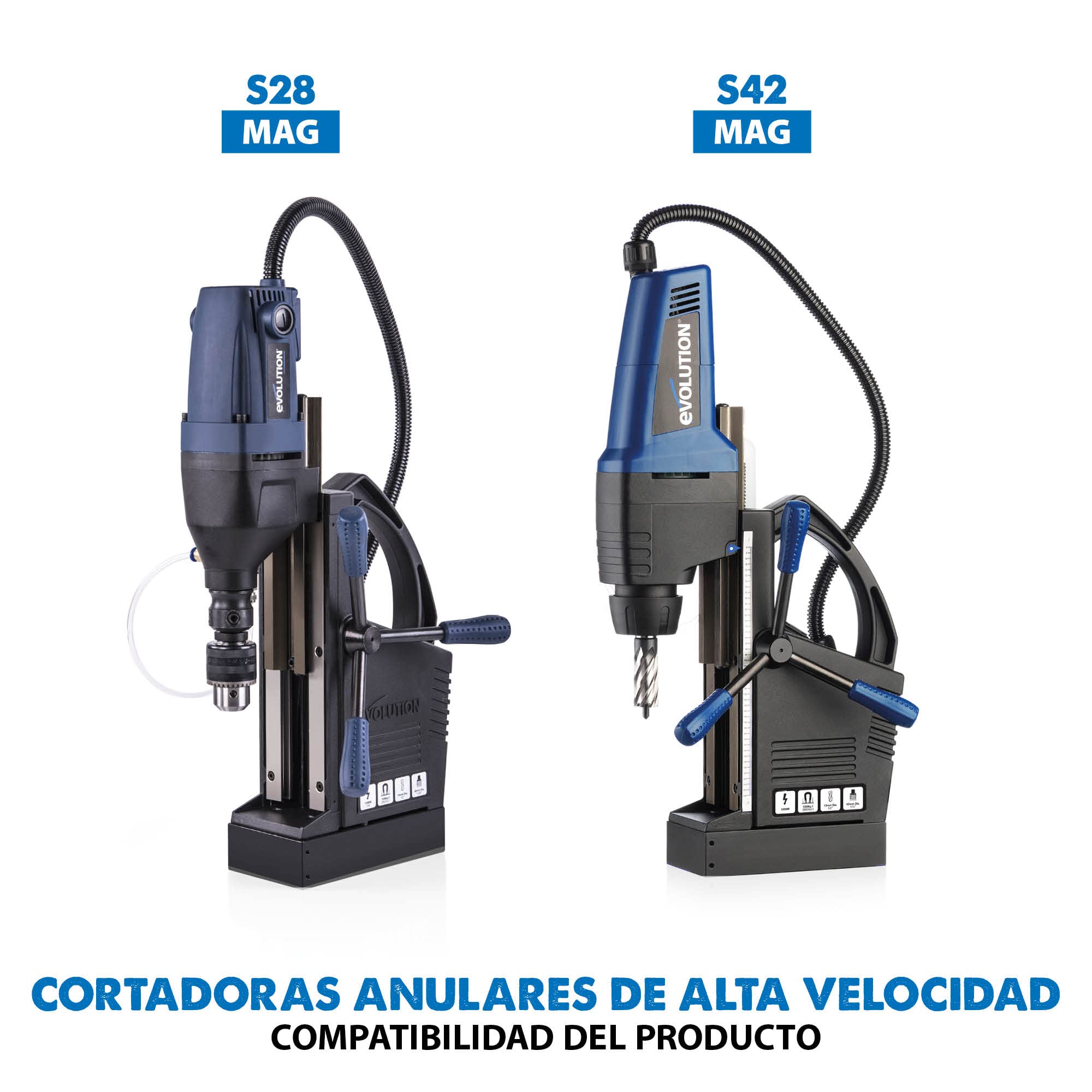Evolution - Cortadora anular de 20 x 25 mm (20S) de Evolution: corta más rápido y dura más tiempo, Compatible con prácticamente todos los taladros magnéticos