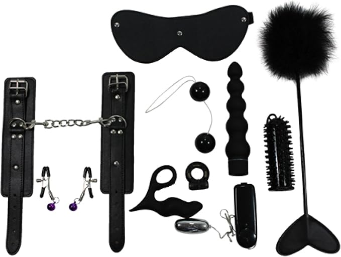 Bondage Esposas Kit (par de esposas, Pene manguito, Vibro ...