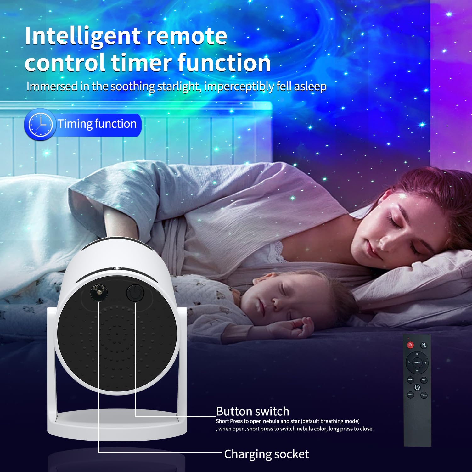 Amazon.com: Star Projector, Galaxy Projector for Bedroom,Bluetooth
