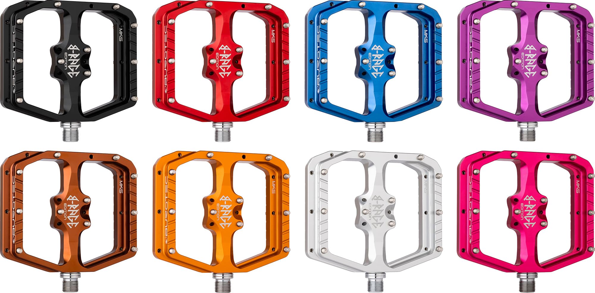 Amazon.com : Burgtec Mk5 Penthouse Flat B-Rage Pedals : Sports