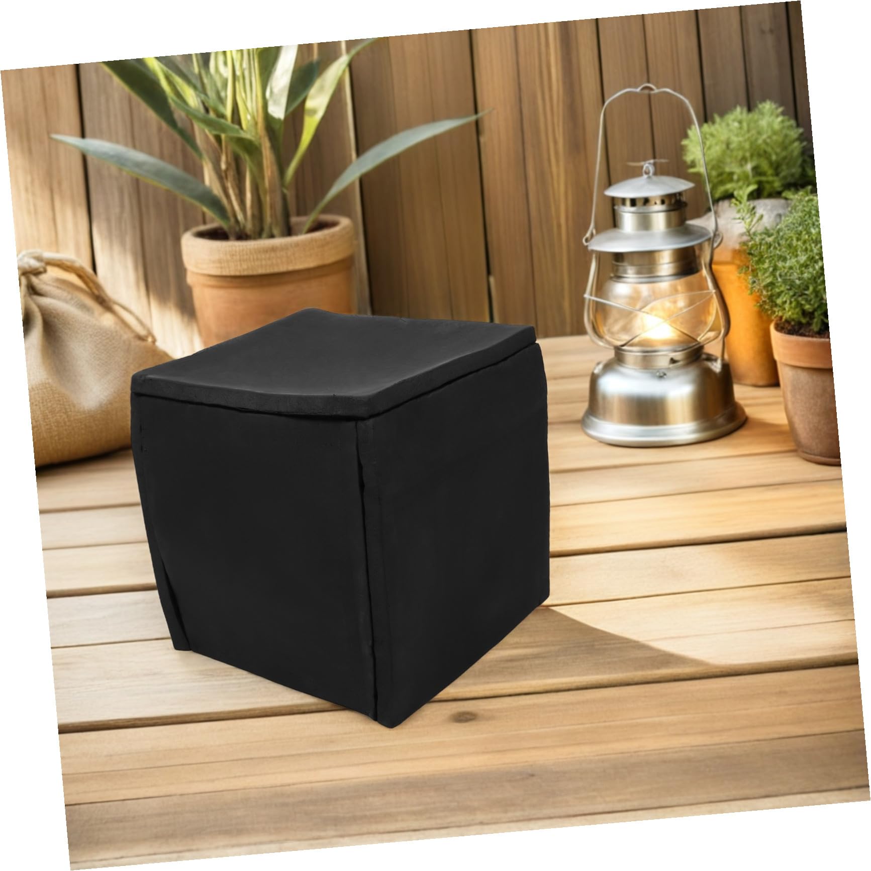 VILLCASE Boîte d'Isolation Phonique Portable en Caoutchouc 44,1X44X44,1 CM, du Bruit pour Pompe de Piscine, Couvercle Insonorisant pour Maintenance Facile