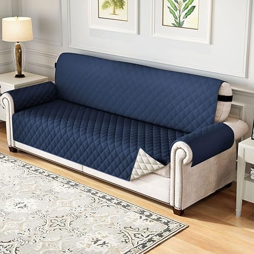 Miniatura 6 de Fundas de cojín impermeables para sillón reclinable, funda antideslizante para sofá de 1, 2, 3, 4 plazas, funda protectora para gatos y perros, Negro