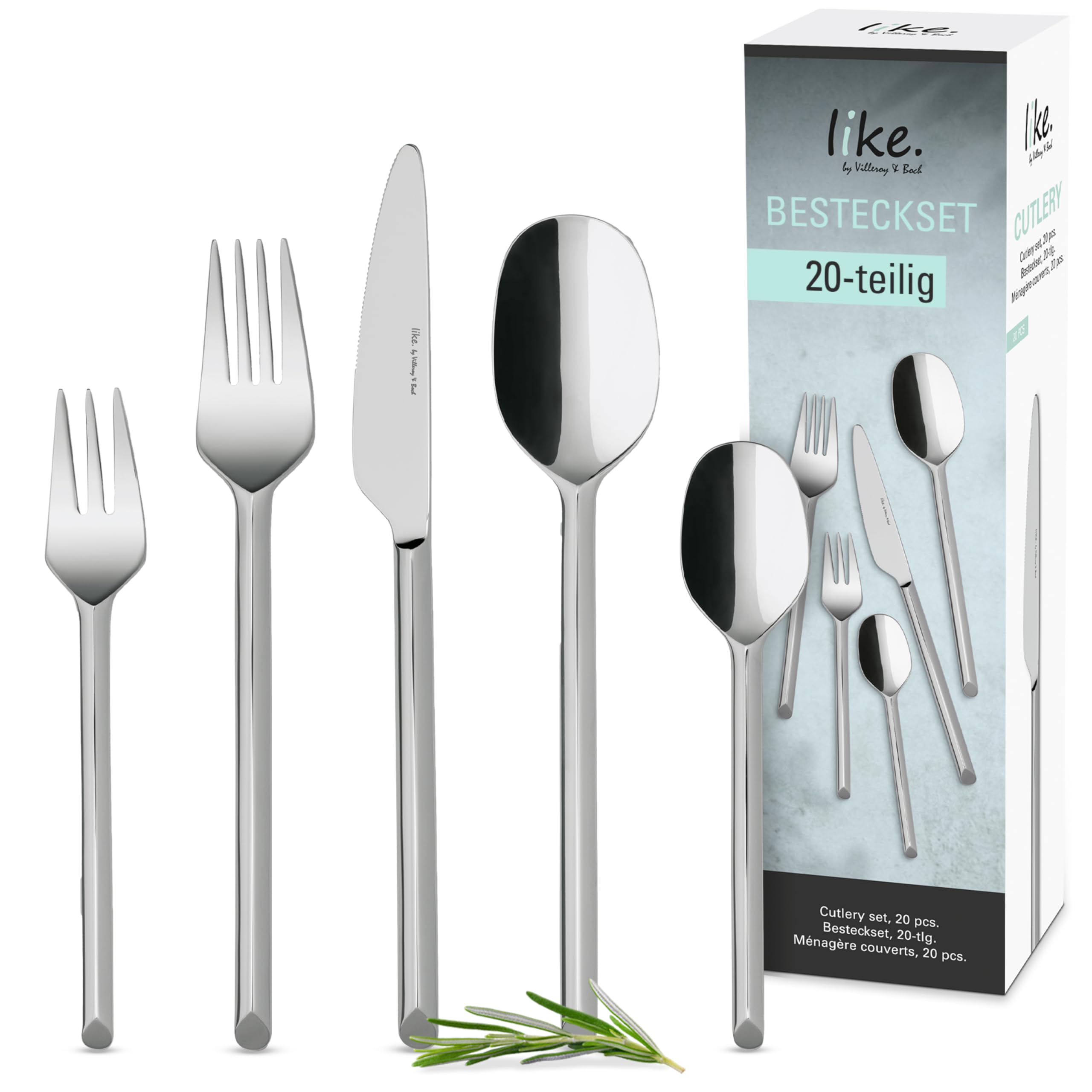 like. by Villeroy & Boch Like Besteckset 20tlg. 27x7,5x6,5cm
