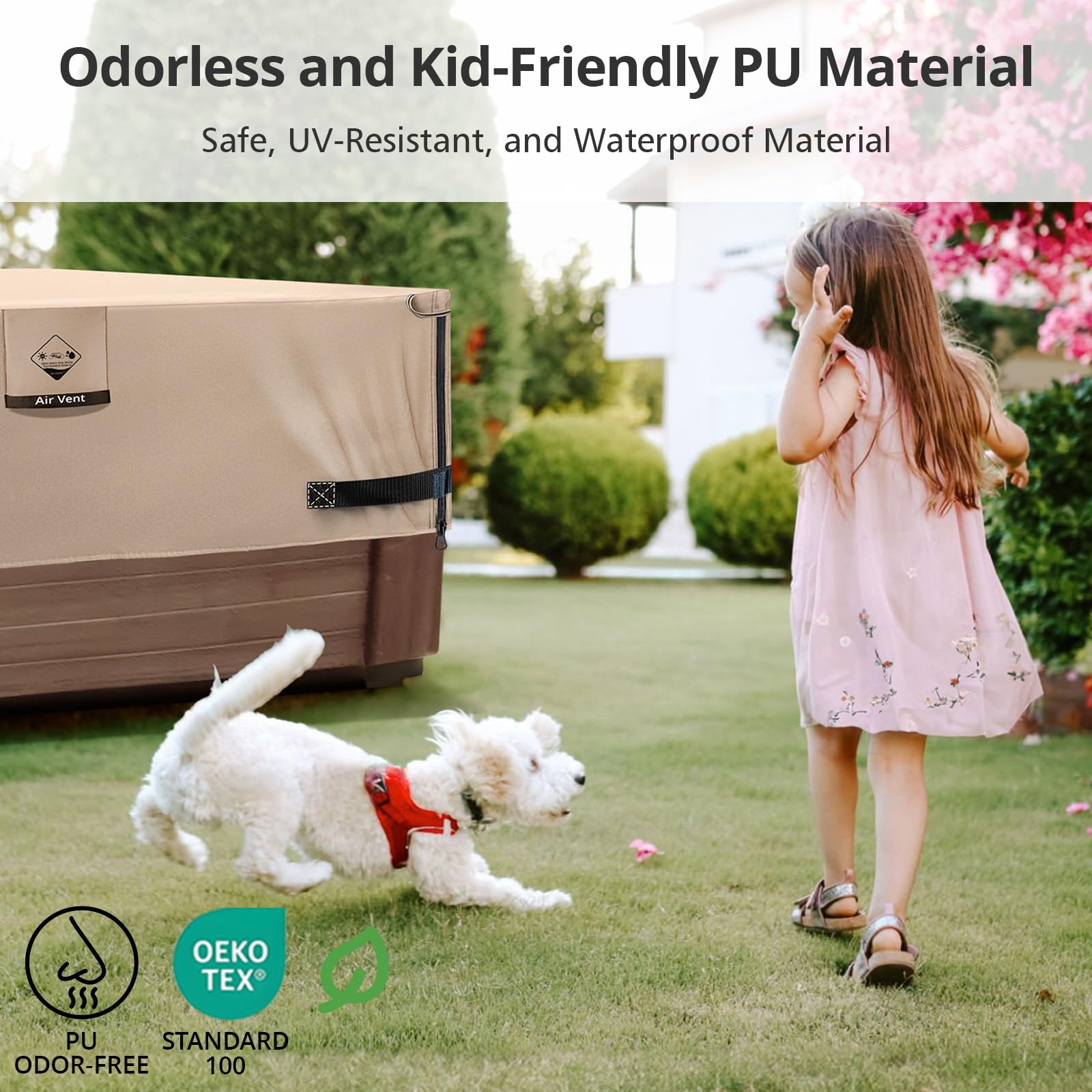 Whirlpool Abdeckung 215,9x160cm - 1000N Reißfest, Wasserdicht