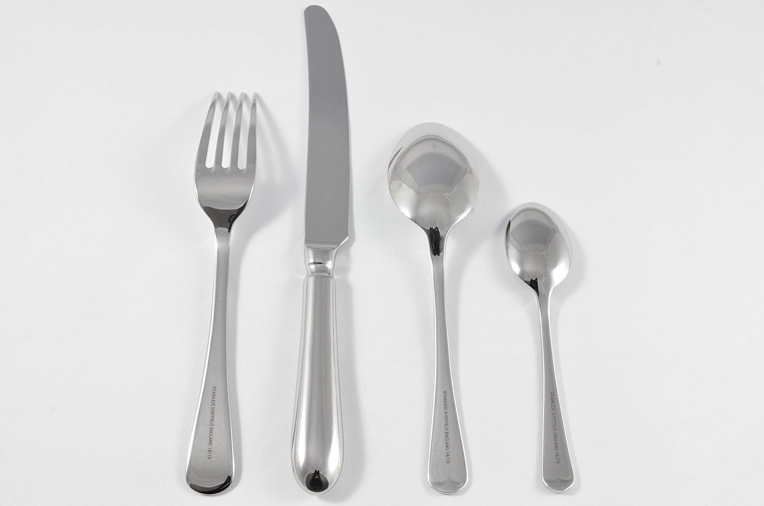 New Old English Pattern 4 Piece place Setting Made in Sheffield England Stainless Steel Cutlery Fantastic