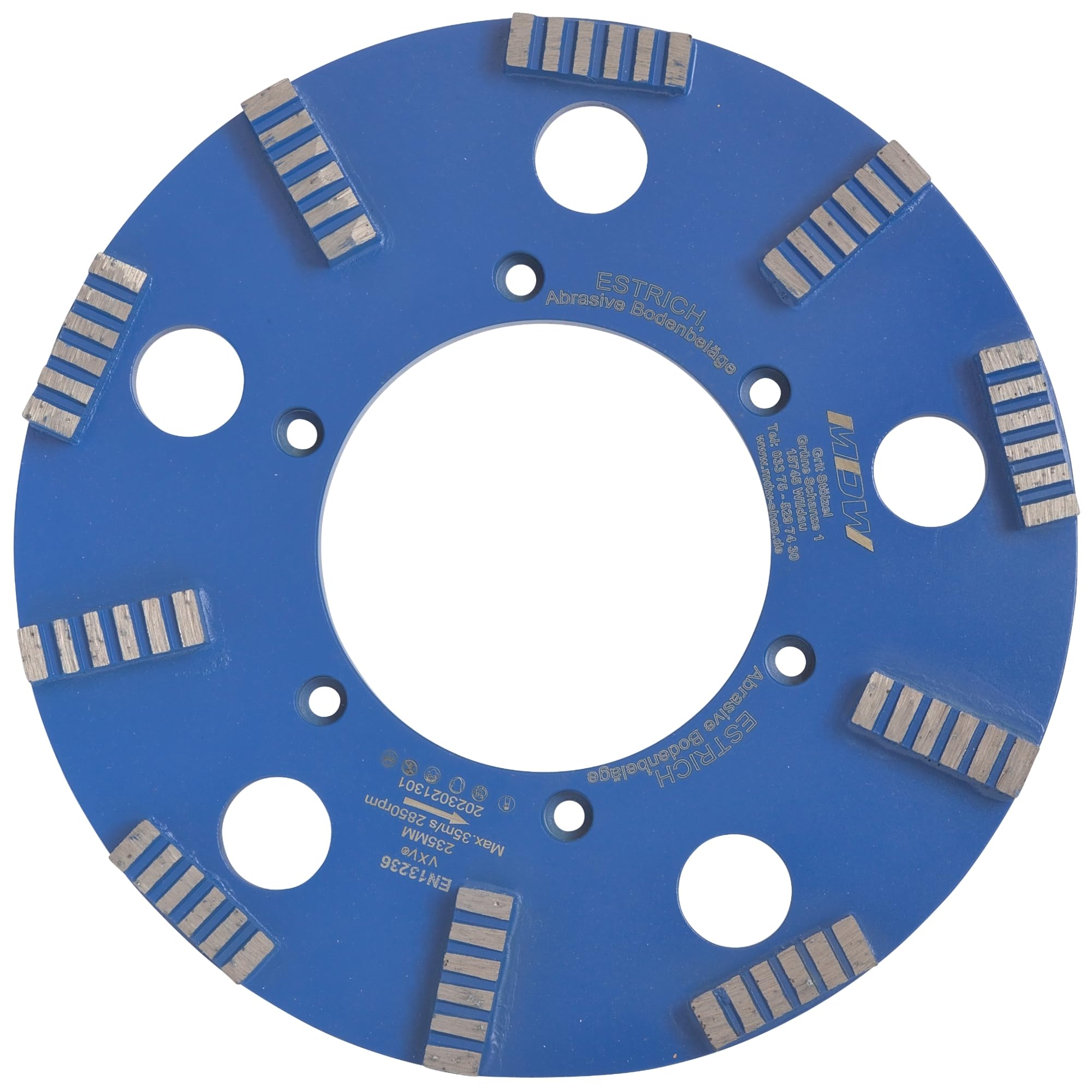 Diamant Schleifscheibe Ø 235 mm für Eibenstock Betonschleifer EBS 235.1
