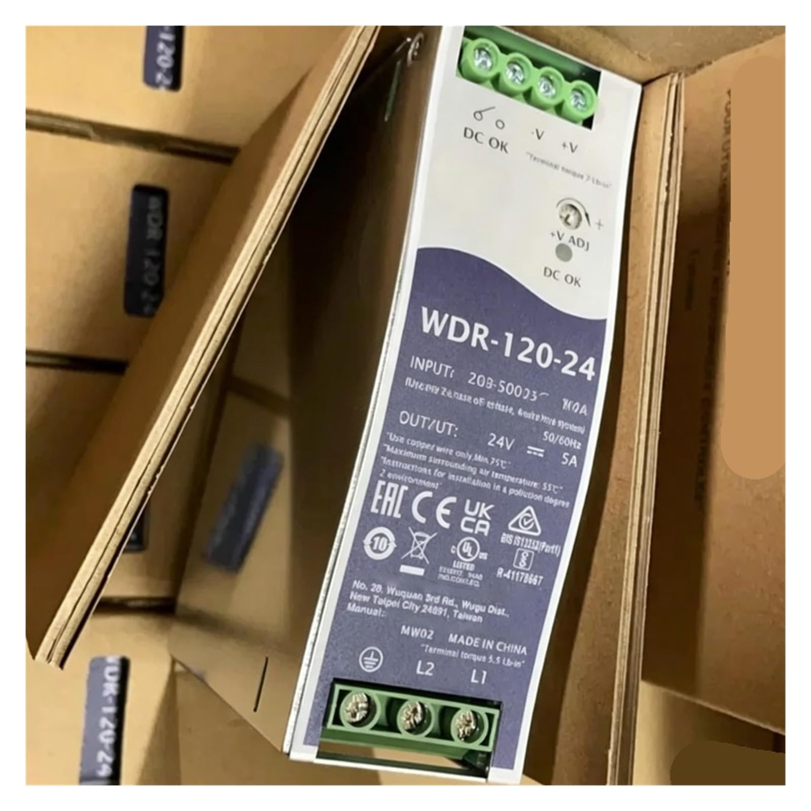 TPKMVGAP 1pcs power supply WDR-120-24 120W 24V output 5A
