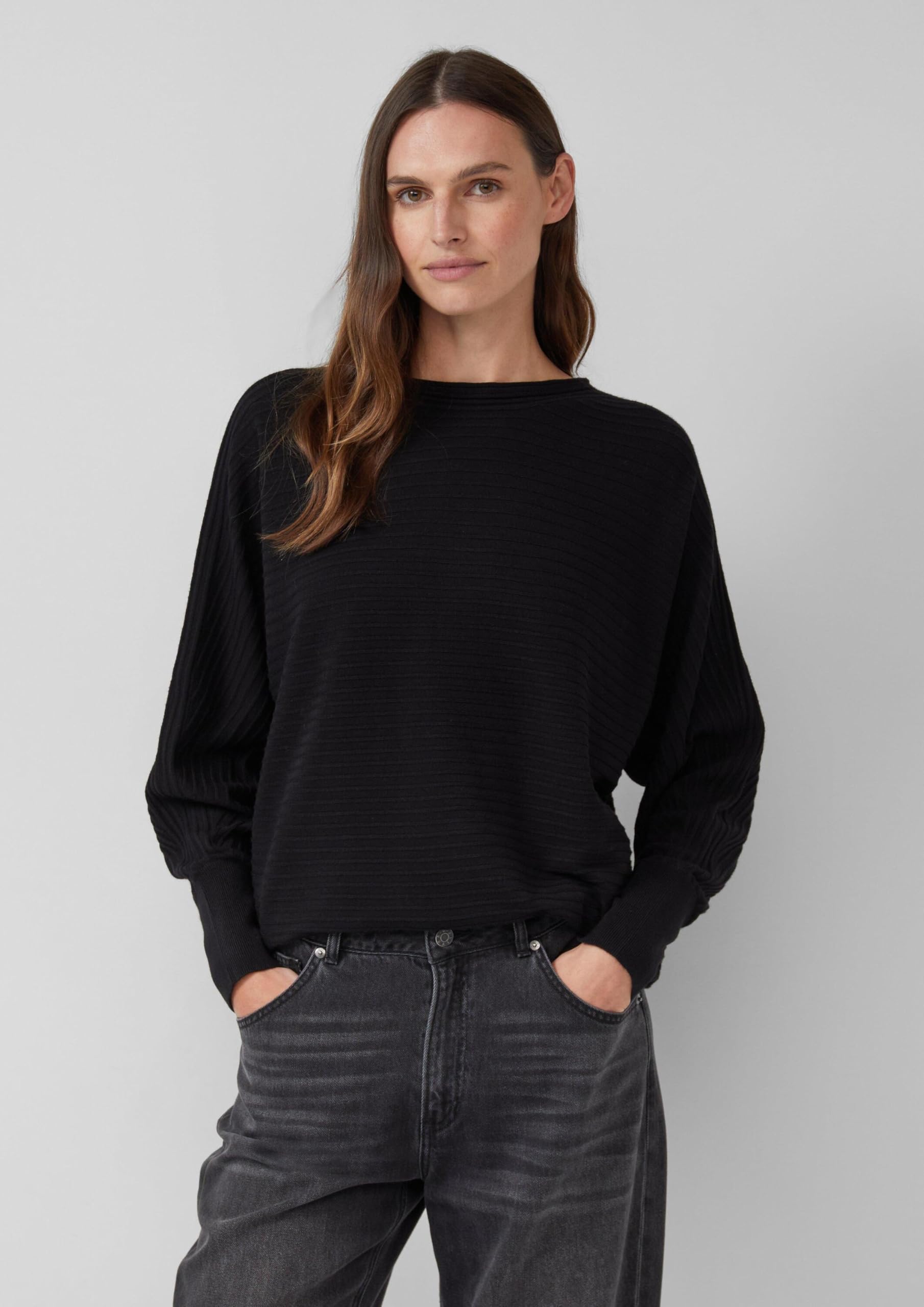 s.Oliver Damen 2171603 Pullover mit Fledermausärmeln (1er Pack)