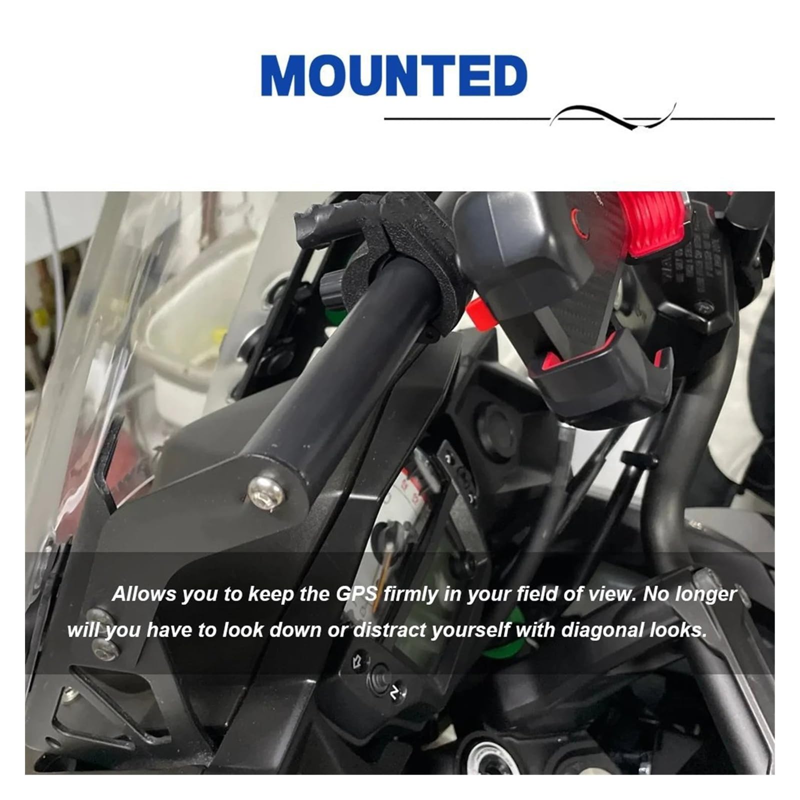 Motocicleta GPS Soporte Para Kawasaki Para KLE650 Para Versy Para KLE 650 2015 2016 2017 2018 2019 2020 2021 2022 2023 Soporte Teléfono Navegación GPS Motocicleta Soporte GPS Navegación Soporte