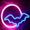Neon Sign, Moon and Bat LED Neon Light Sign for Wall USBBattery Powered, Neon Lights for Wall Decor, Bedroom, Living Room, Bar, Party, Christmas, Wedding, Birthday Kids Gift