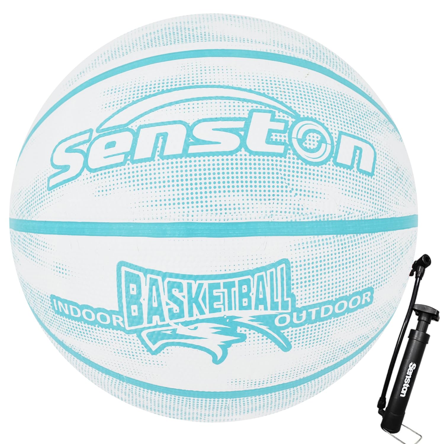 Senston Basketball Size 7 with Pump,Basket Ball Game Training ball