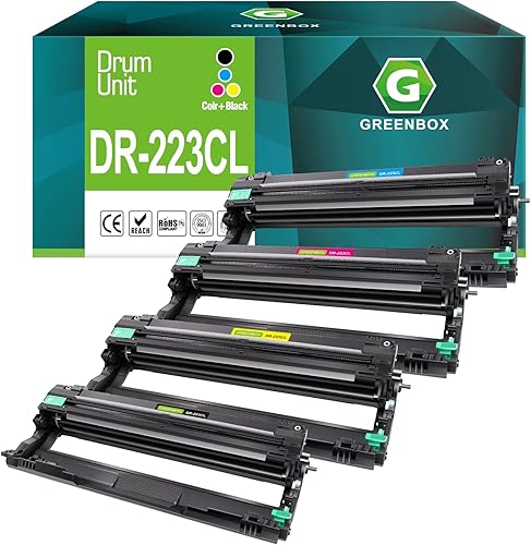 GREENBOX No Toner - Unidad de tambor compatible con Brother DR223 DR-223 DR223CL DR-223CL DR-223CL para HL-L3210CW HL-L3230CDW HL-L3290CDW