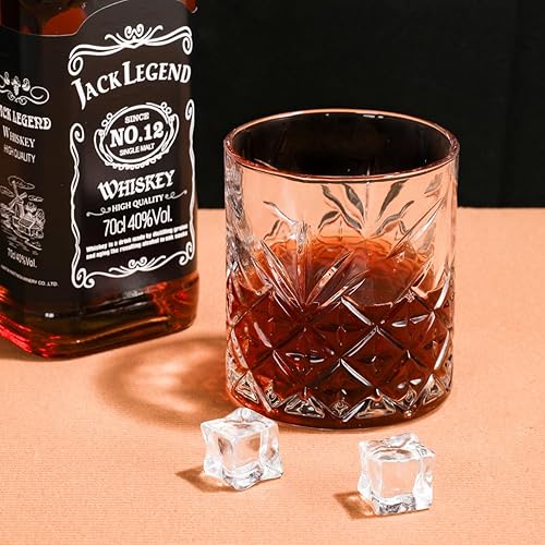 Miniatura 4 de Old Fashioned - Juego de vasos de whisky de 11 onzas, vasos de whisky de cristal con caja de lujo, vasos de bar Rocks Barware para bourbon, whisky