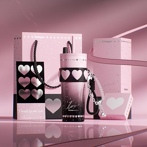 Miniatura 8 de Vaso de acero inoxidable de 24 onzas con tapa y pajilla, taza de café aislada a prueba de fugas, botella de agua portátil de viaje helado, taza de