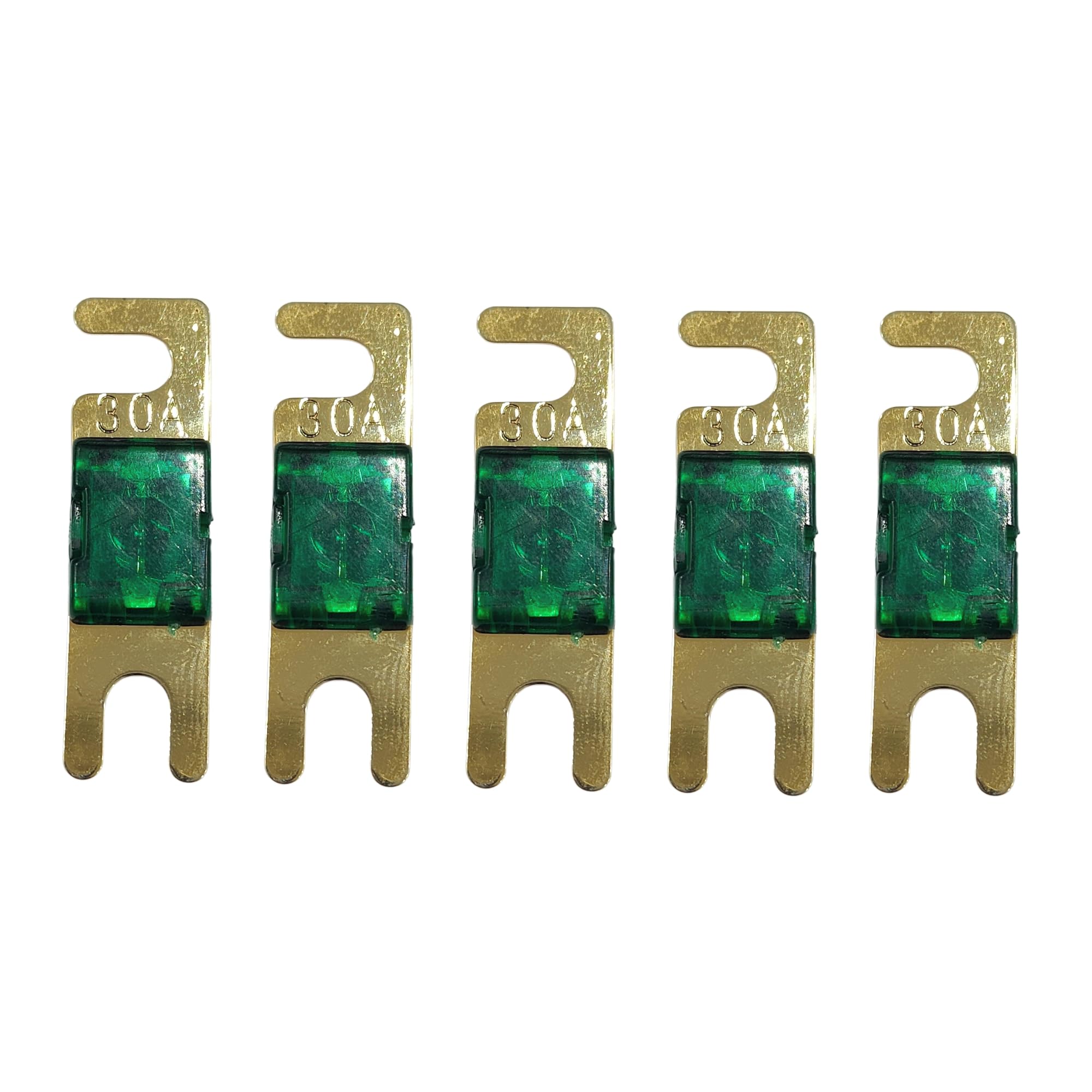 KMH 30A Mini ANL Fuse Kit Nickel Blade Plated Fork Fuses | Car Audio & Video Circuit Breaker Protection | Electronic System Fuse Holder for Safe Power Distribution, Pack of 5-image-6