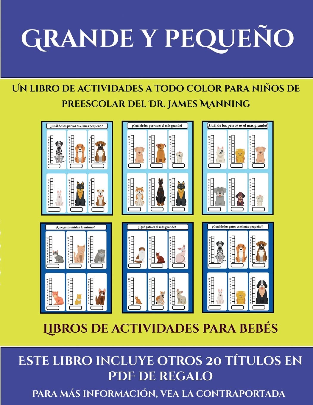 Libros de actividades para bebés (Grande y pequeño): Este libro contiene 30 fichas con actividades a todo color para niños de 4 a 5 años: 35