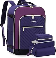 Vista 16 de LOVEVOOK Mochila de Viaje Grande, Mochila de Equipaje de Mano para Aviones, Viajes