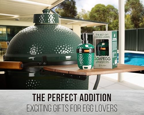 Miniatura 6 de GriAddict SoapEGG, el adorno de huevo verde LXL de BGE, accesorios para parrilla de carbón BGE, bonita botella de cerámica con bomba a prueba de