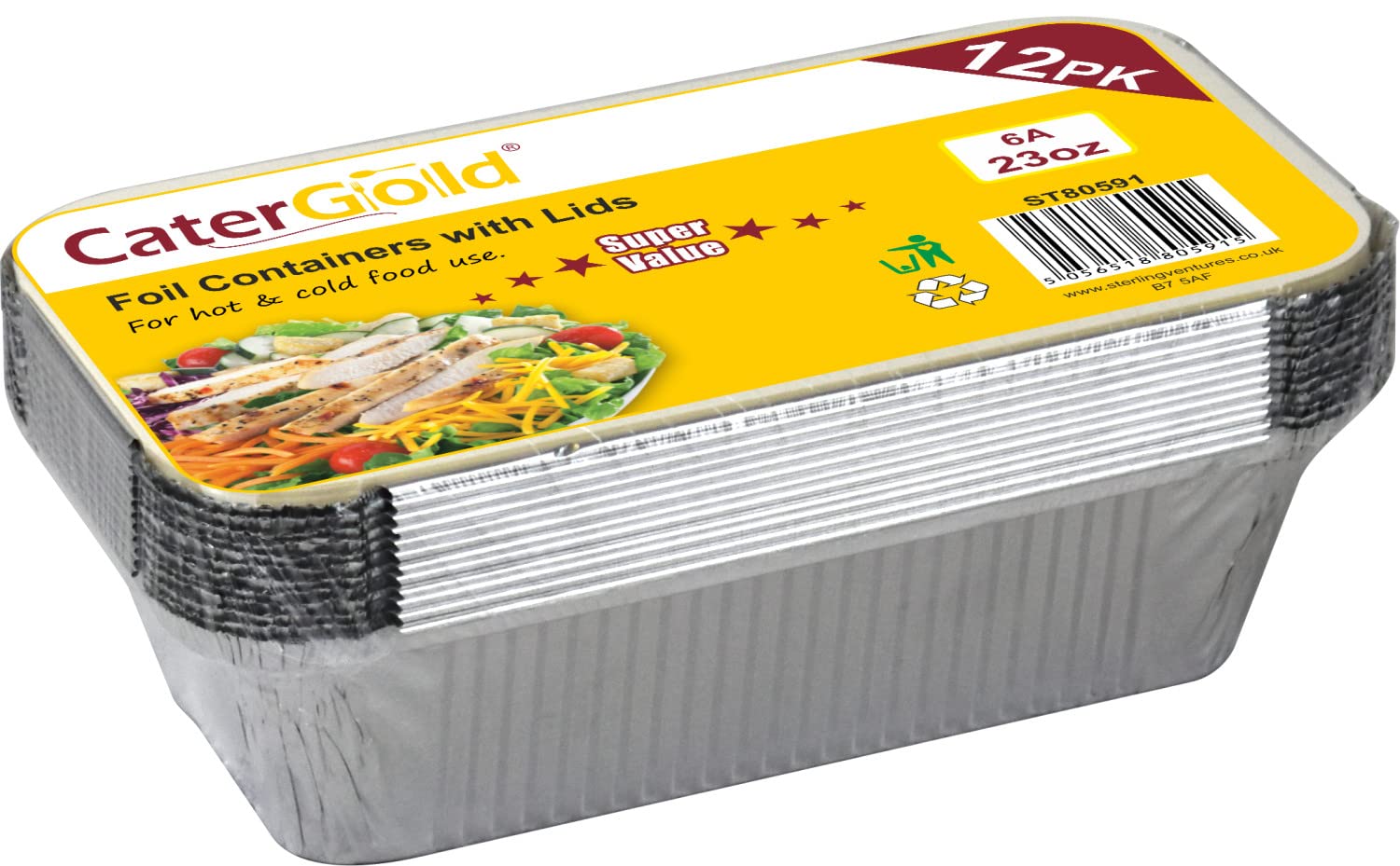 Catergold Foil Containers Catering (No.2 16Pk)