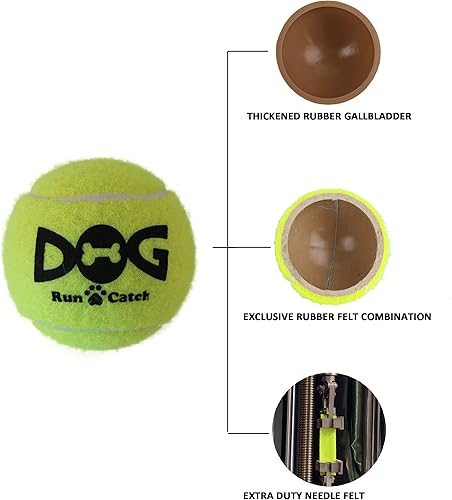 Miniatura 9 de insum Pelota de tenis para perro, paquete de 12 pelotas coloridas fáciles de atrapar