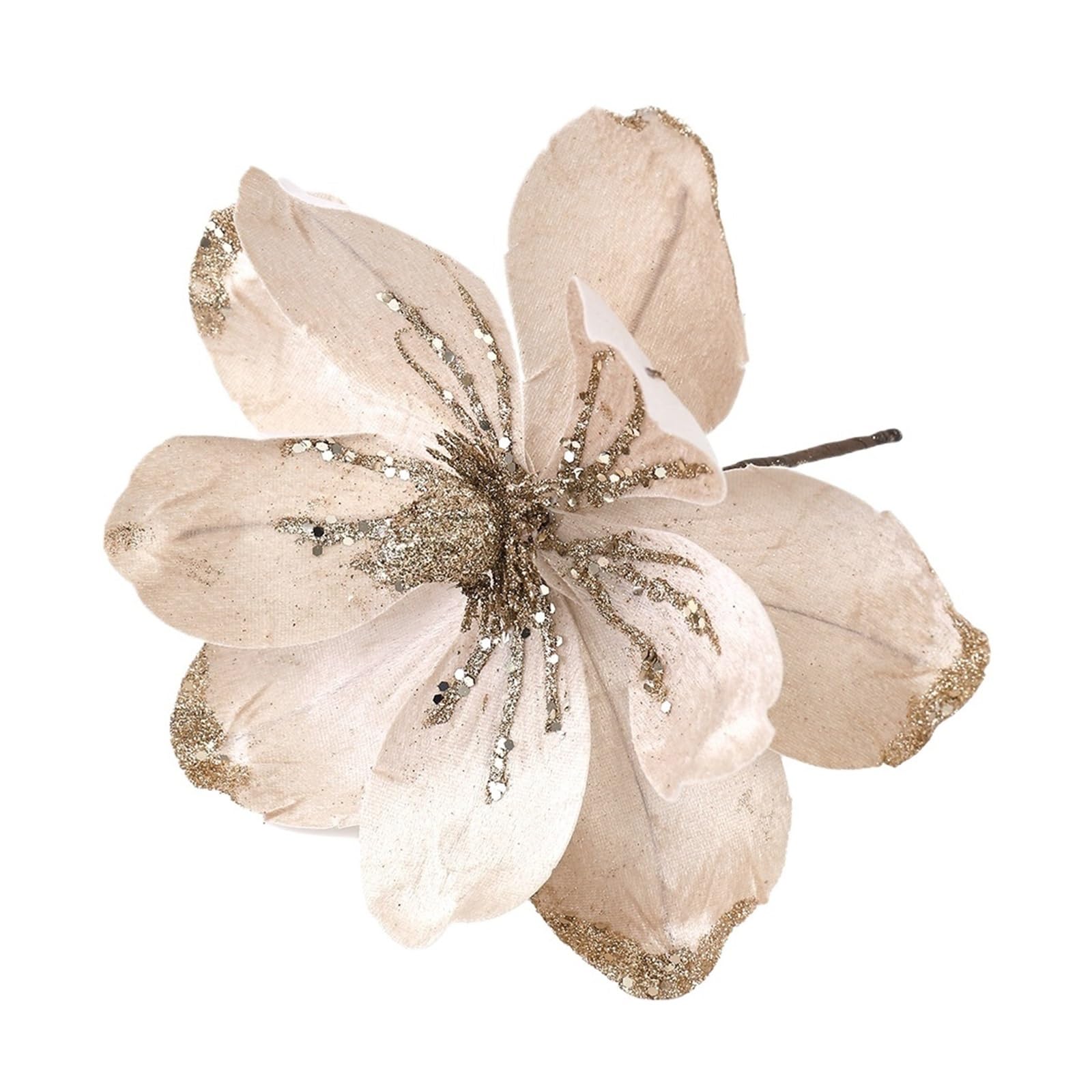 Casetlong 1Pc Artificial Flowers 24/28CM Fake Flower Tree Decoration For Home Decor Ornament DIY Garland Accessories(A Champagne)