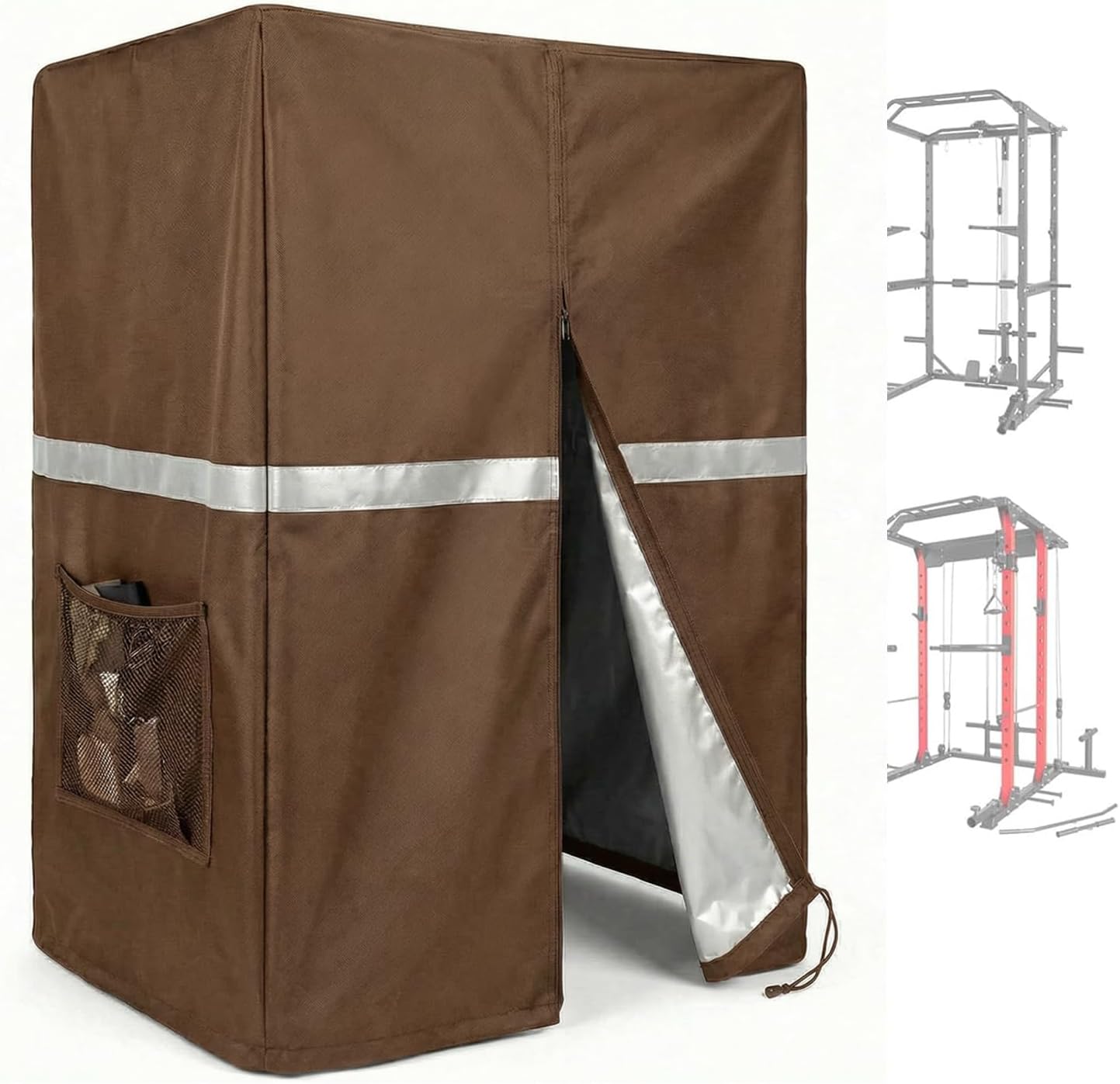 Deosk Squat Rack Cover With Reflective Strips