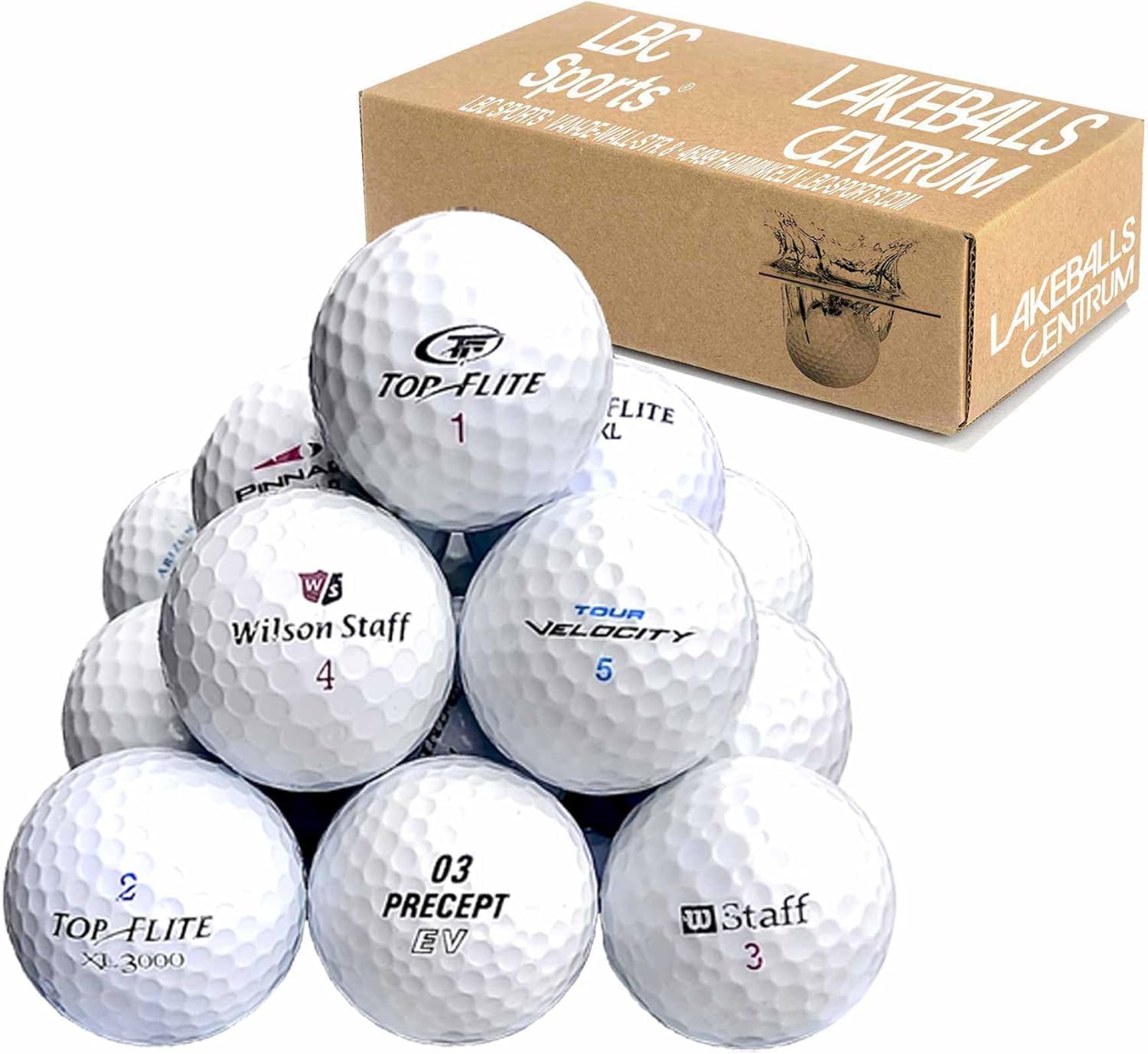 Marcas Mix pelotas de golf AAA/AA en bolsa de red