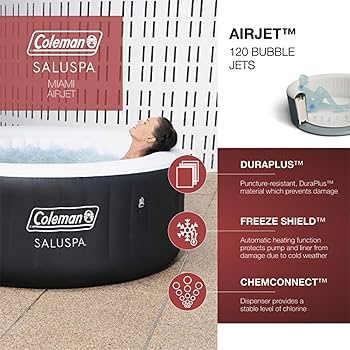 Coleman - aya Amazon.com : Coleman SaluSpa Ponderosa AirJet Inflatable