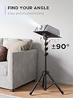 Vista 18 de AMADA Soporte para proyector, soporte para laptop con altura ajustable de 22 a 36 pulgadas, soporte de proyector resistente como bastidores de DJ