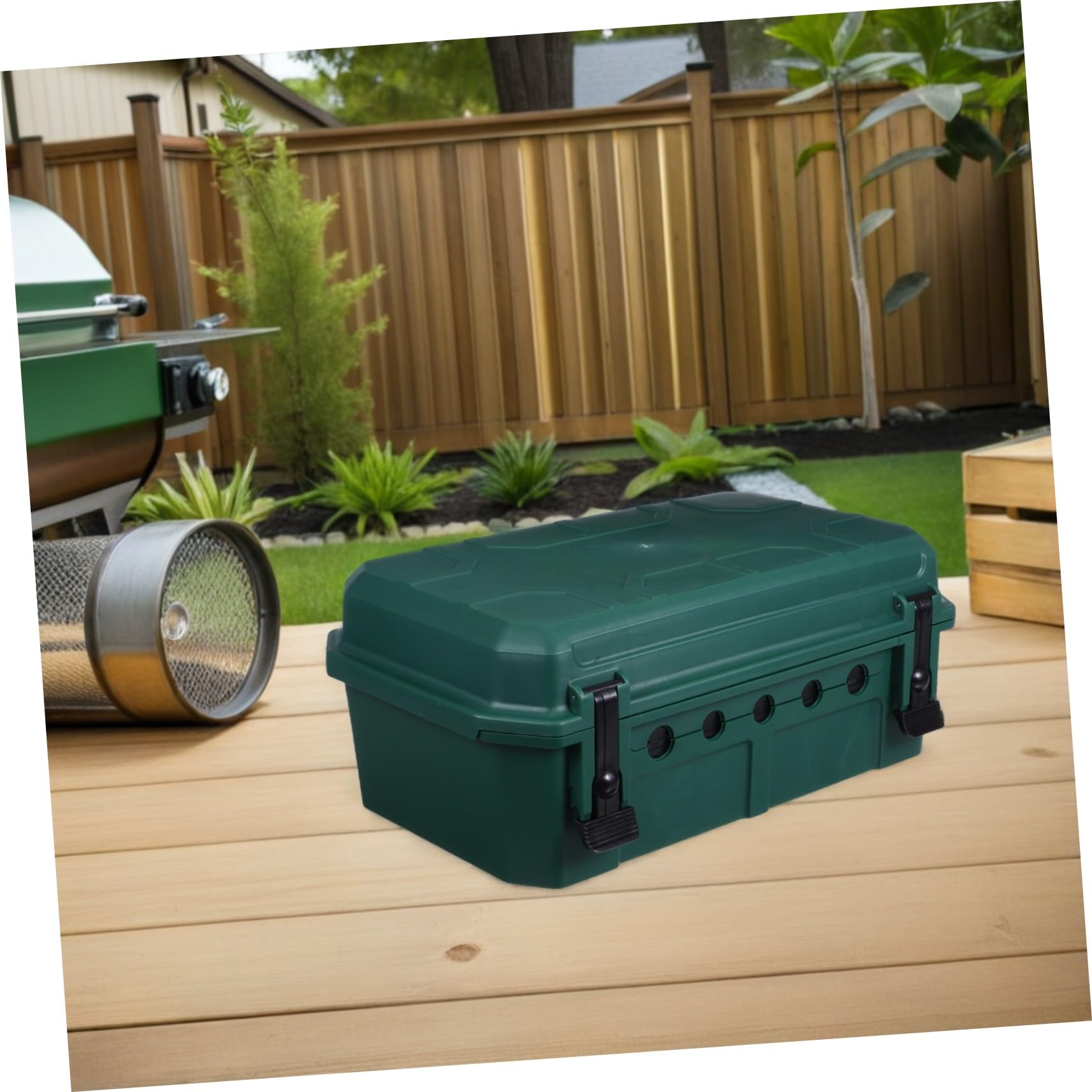 Caja Eléctrica para Exteriores Protección Resistente para Enchufes y Cables Diseño Espacioso para Herramientas de Jardín y Luces Festivas Instalación Sencilla y Portátil para Uso