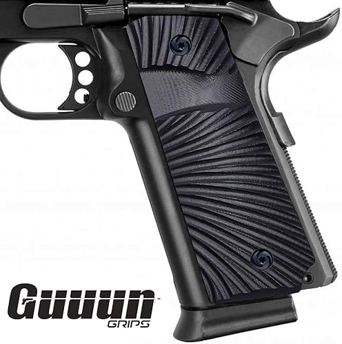 Miniatura 2 de Guuun 1911 Slim Grips G10 Tamaño Completo Ambi Safety Cut Big Scoop Sunburst Textura