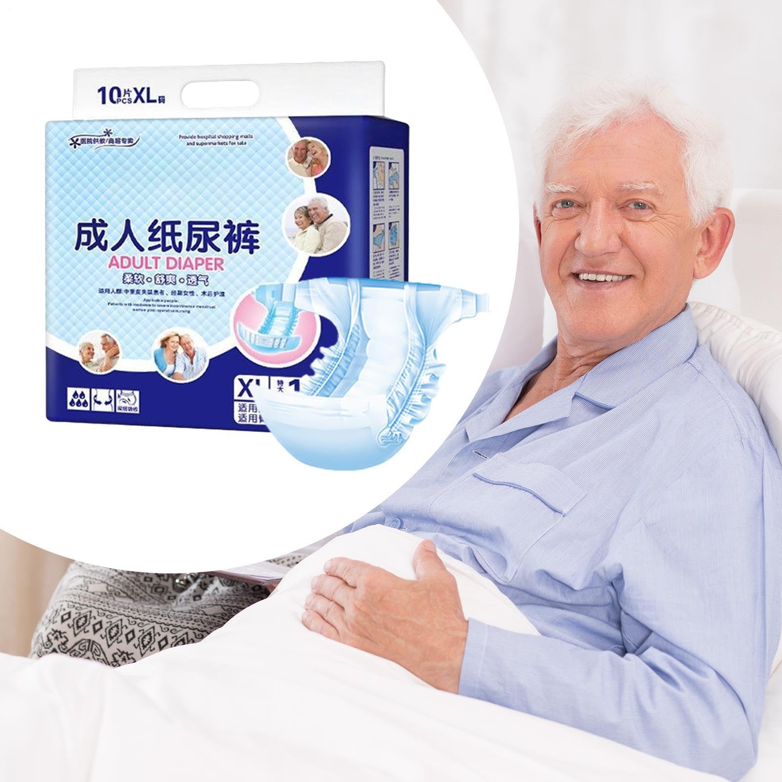 Pañales para adultos, resúmenes para mujeres - Pañal adulto a prueba de absorbente para la máxima protección,Ropa interior protectora segura transpirable para hombres y mujeres