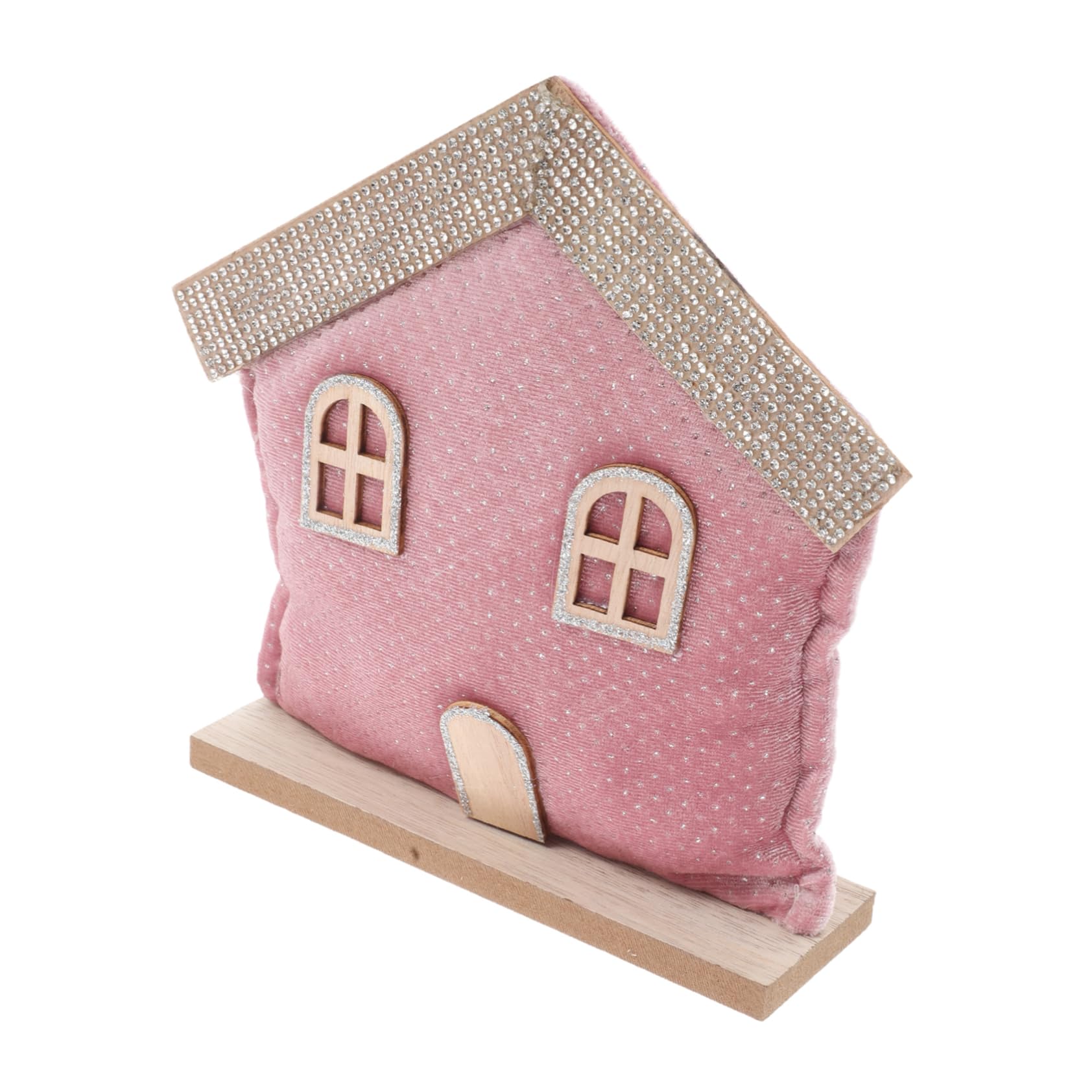 Unomor Christmas Desktop Decoration Xmas House Model Decor Themed Tabletop Statue for Holiday Home Festive Room Decor Cute Xmas House Craft Tabletop Ornament