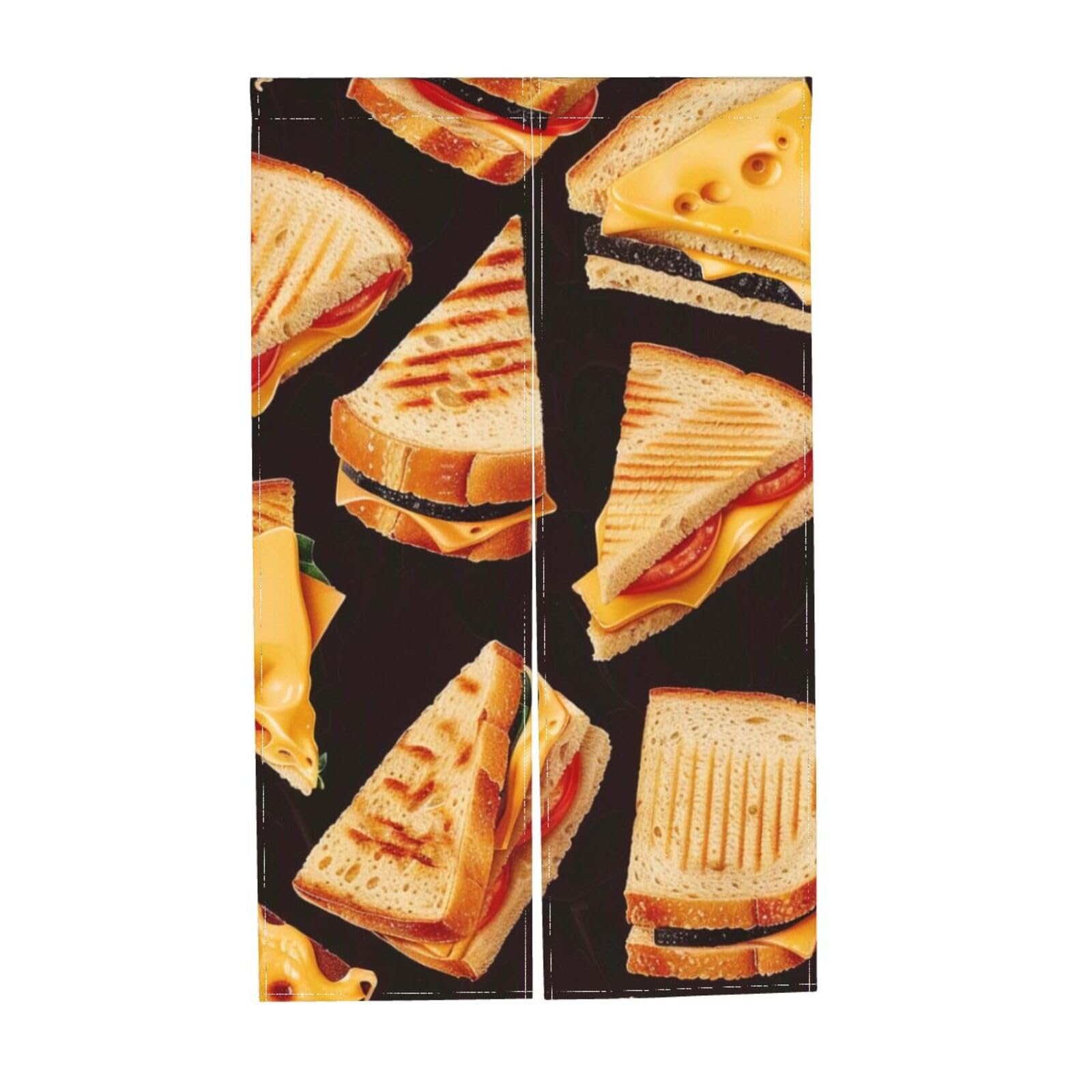 Rideaux occultants sandwich au fromage de 86 x 142 cm parfaits pour tamiser une maison de vacances