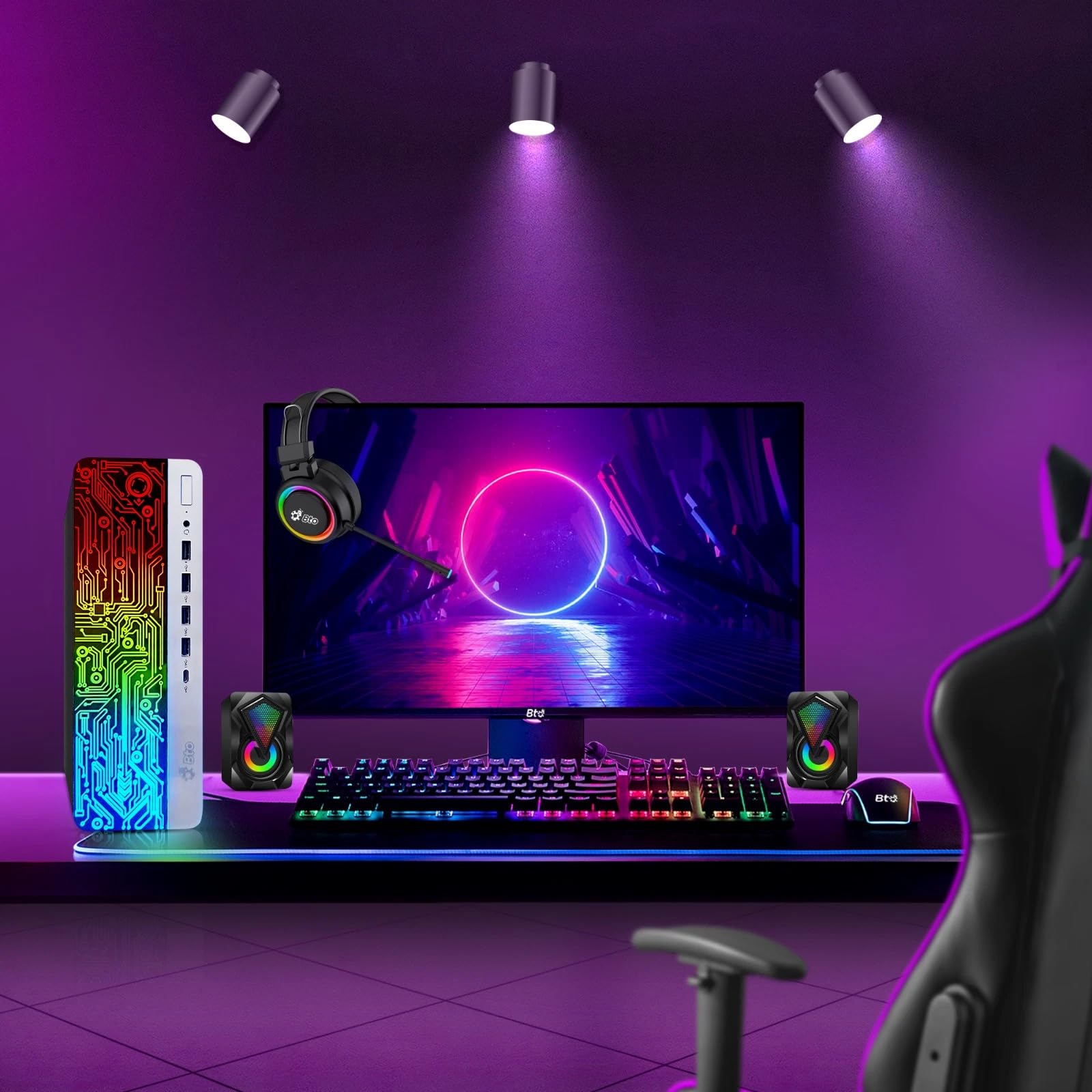 Amazon.com: BTO RGB Gaming Desktop PC - Intel i5 6th Gen - 16GB