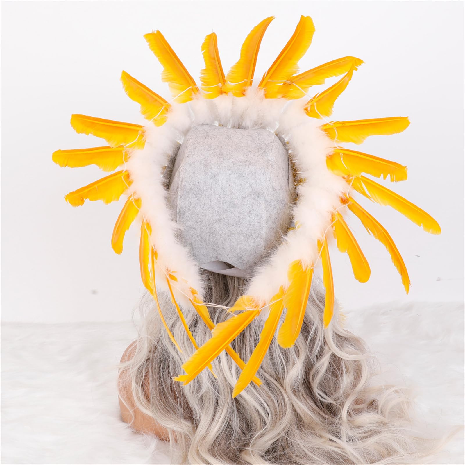 Helles indisches Stammes Kopfschmuck Cosplay Haarband mit weichem Stoff für einzigartige Anlässe und Fotografie Indische Kopfbedeckung