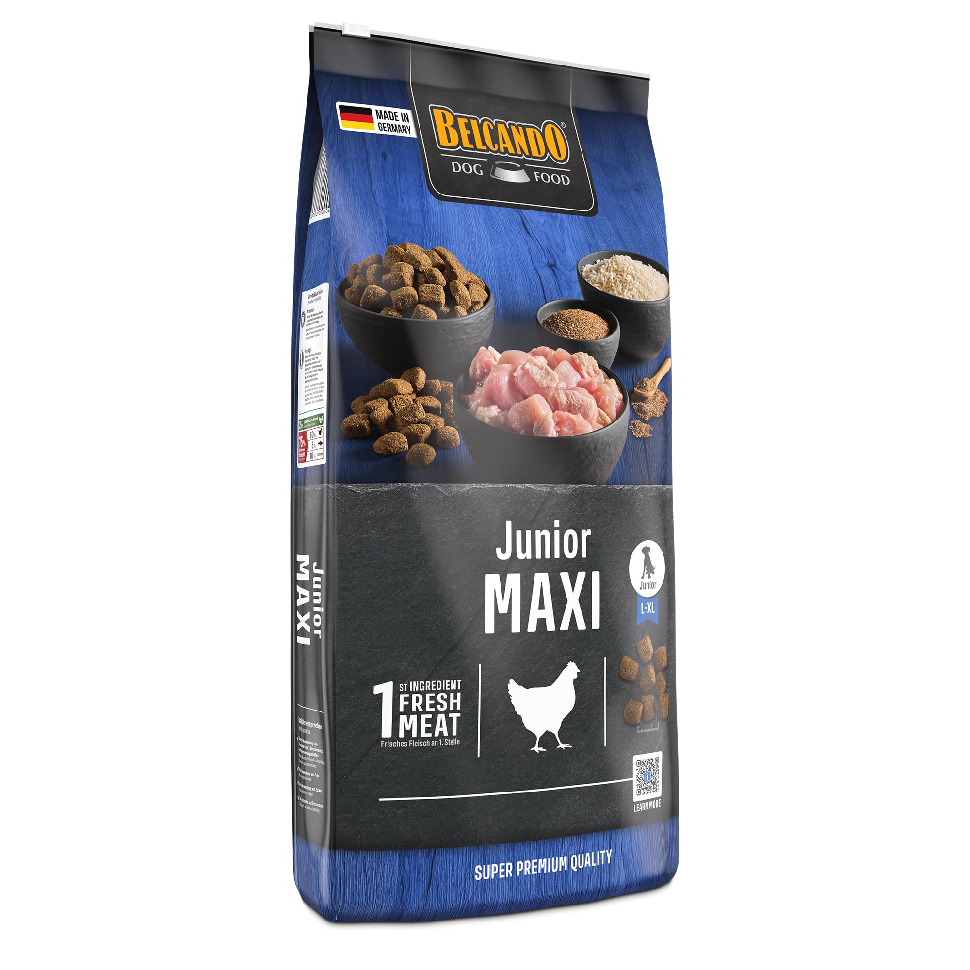 Belcando Junior Maxi [12,5 kg] Alimento para Perros jóvenes de Razas Grandes | Alimento Completo para Perros jóvenes a Partir de 4 Meses de Edad