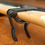 WINGO Guitare capo pour guitares acoustiques et électriques avec 5 Choisir gratuitement, noir