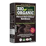 Bio Organic Natural Henna Powder For Hair Dye Dark Brown- 3.5 Oz
