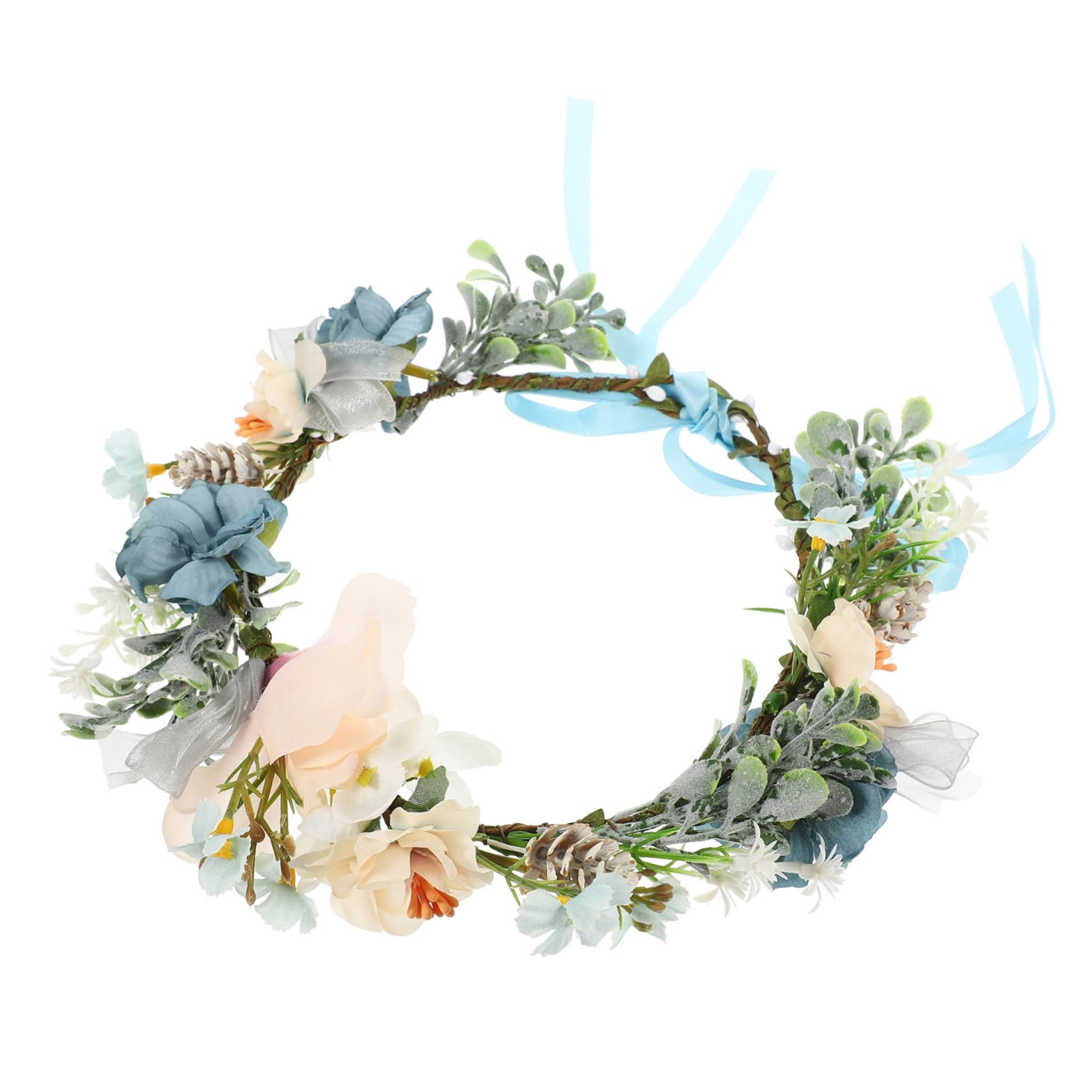 Toyvian Collare Floreale per Cani per Matrimonio Ghirlanda Floreale per Cani Accessorio per Foto per Animali Domestici per Feste Natale Compleanni e Uso Quotidiano Leggero e Comodo