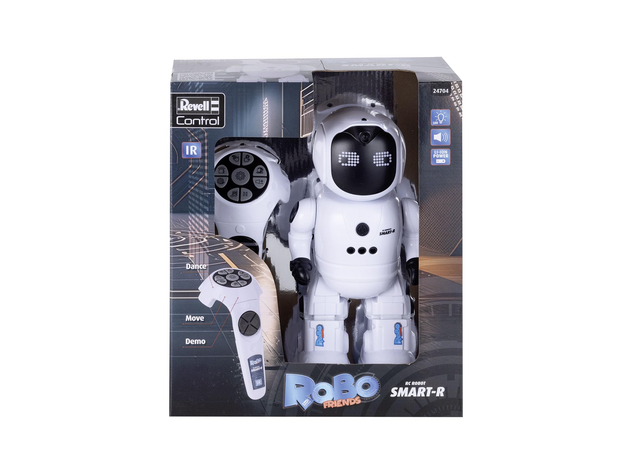 Revell Control RC Robot Smart-R Con animazioni facciali a LED, Funzioni touch interattive con musica ed effetti sonori